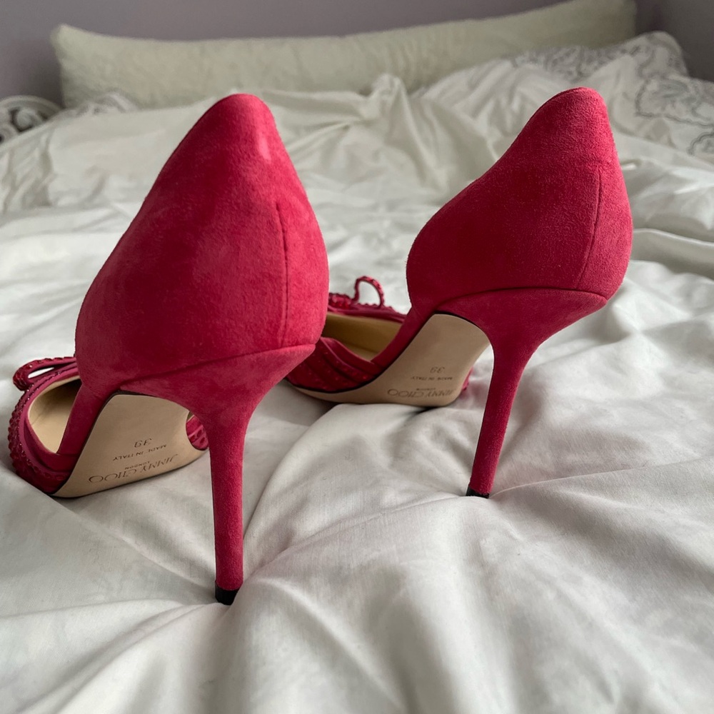 Jimmy Choo Red Pointed Toe Heel - image 2